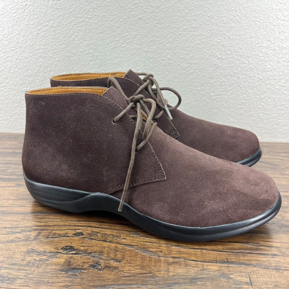 Dr. Comfort Cara Boots Womens 10 M Brown Suede Ankle Lace Up Boots Chukka